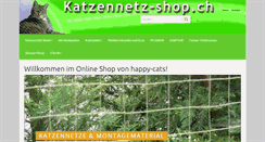 Desktop Screenshot of katzennetz-shop.ch