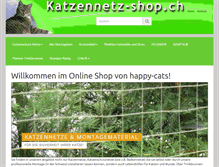 Tablet Screenshot of katzennetz-shop.ch
